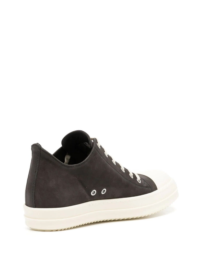 RICK OWENS - Men Leather Low Sneakers