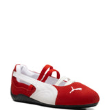 Red sneakers, side view