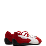 Red sneakers, side view