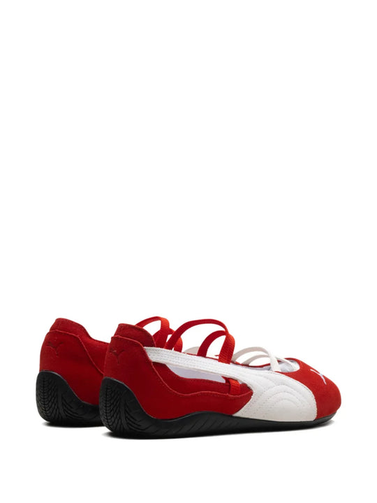 Red sneakers, side view