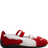 Red sneakers, front view