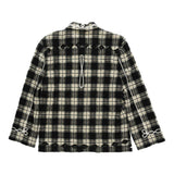 Black shirt, back view