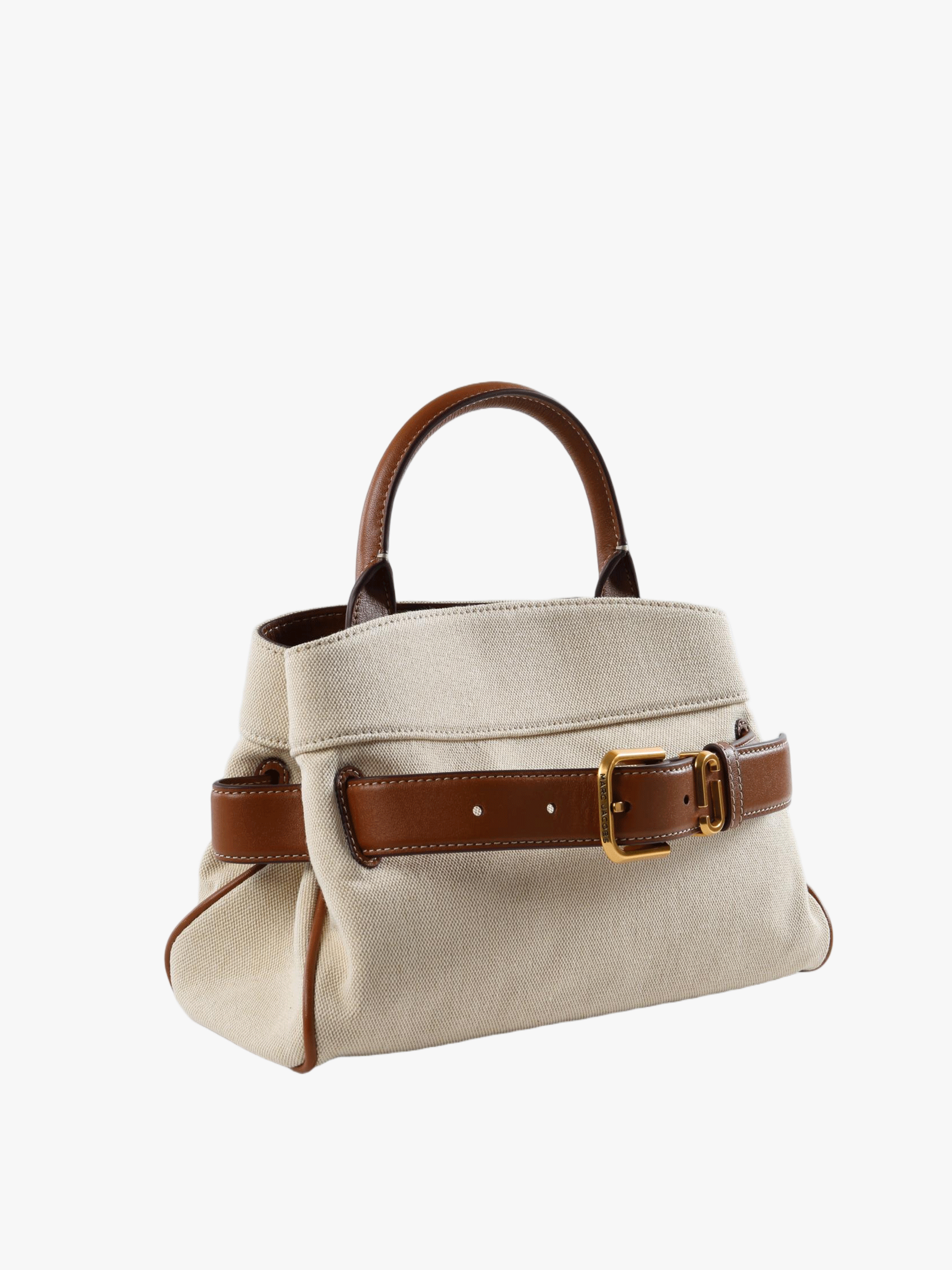 Tan bag, front view