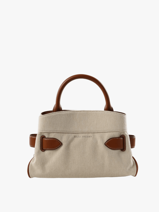 Tan bag, front view