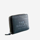 Navy wallet, side view