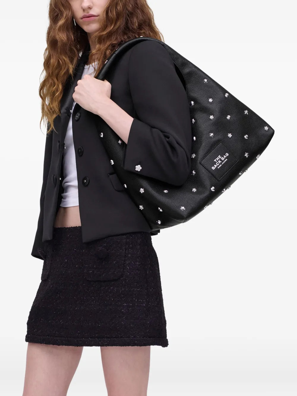 Black bag worn by a person, showing the bag fit