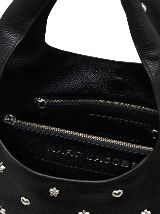 Close up of Black bag,showing texture of the leather fabric