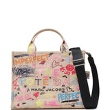 MARC JACOBS - Women Punk Scribble Canvas Medium Tote Bag