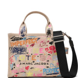 MARC JACOBS - Women Punk Scribble Canvas Small Tote Bag