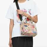 MARC JACOBS - Women Punk Scribble Canvas Small Tote Bag