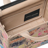 MARC JACOBS - Women Punk Scribble Canvas Small Tote Bag