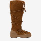 Brown boots, side view