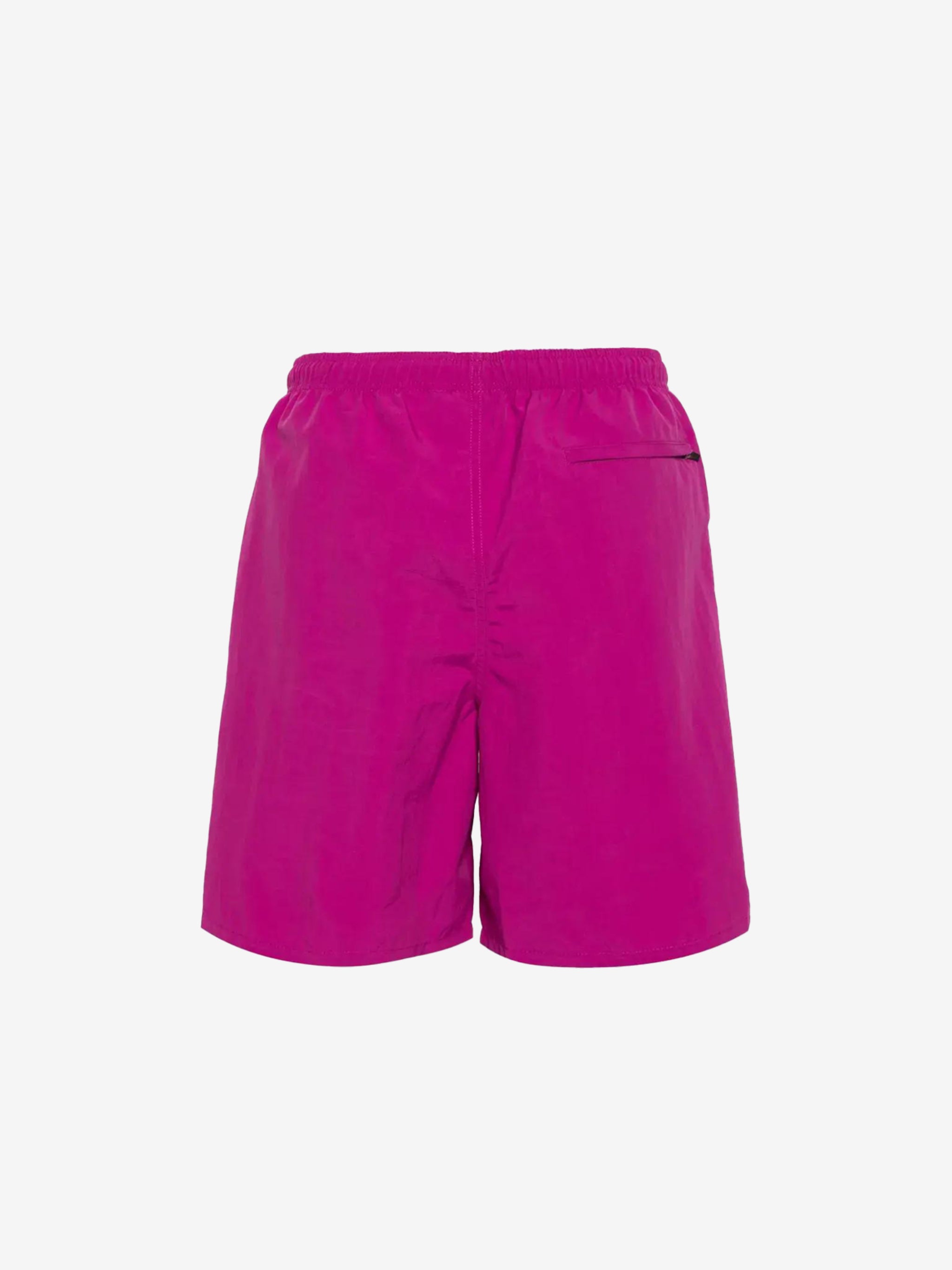 Pink shorts, back view