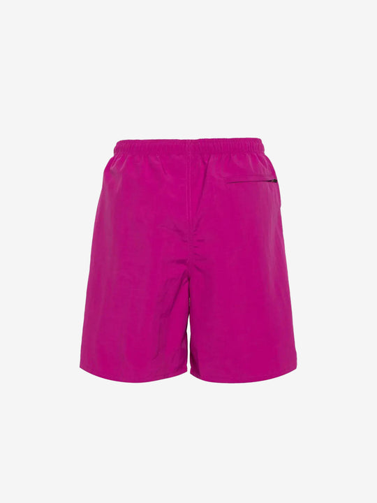 Pink shorts, back view