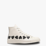 COMME DES GARCONS PLAY X CONVERSE - Chuck 70 Multi Heart High Top