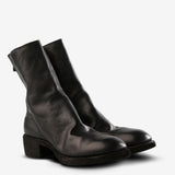 GUIDI - Men Thick Sole Leather Back Zip Mid Boots