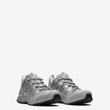 Grey sneakers, side view