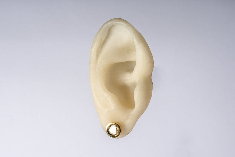 PARTS OF FOUR Stud Earring (0.2 CT, Diamond Slab, YGA+DIA)