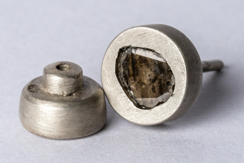 PARTS OF FOUR Stud Earring (0.2 CT, Diamond Slab, DA+DIA)