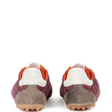 Red sneakers, back view