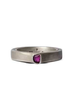 PARTS OF FOUR - Sistema Ring (Terrestrial Surfaced, Expanded, 0.1 CT, Ruby Slice, 4mm, DA+RUB)