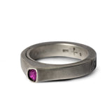 PARTS OF FOUR - Sistema Ring (Terrestrial Surfaced, Expanded, 0.1 CT, Ruby Slice, 4mm, DA+RUB)