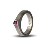 PARTS OF FOUR - Sistema Ring (Terrestrial Surfaced, Expanded, 0.1 CT, Ruby Slice, 4mm, DA+RUB)