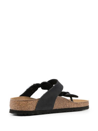 BIRKENSTOCK - Gizeh Oiled Leather Slippers