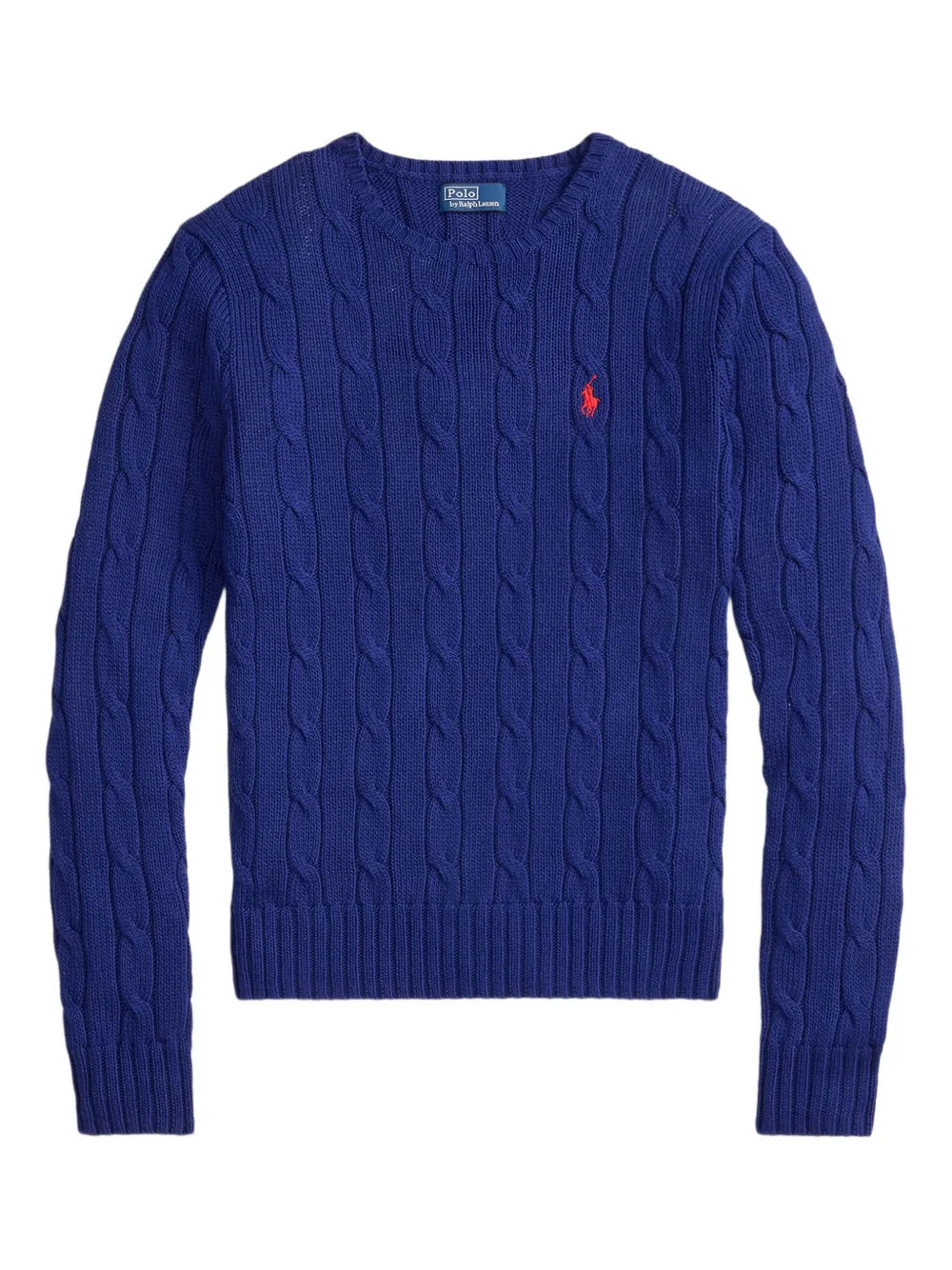 Blue pullover , front view