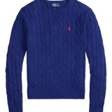 Blue pullover , front view