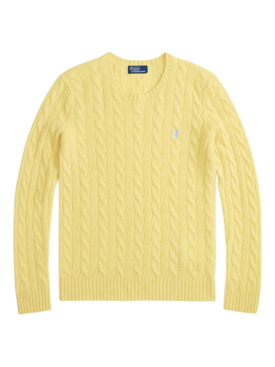 Yellow pullover,front view