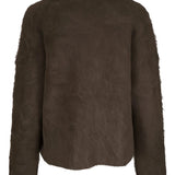 Brown knitwear,back view