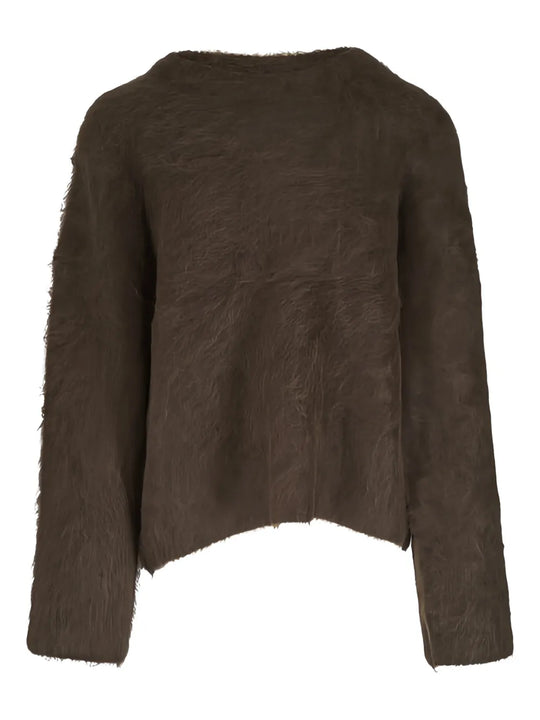 Brown knitwear,front view