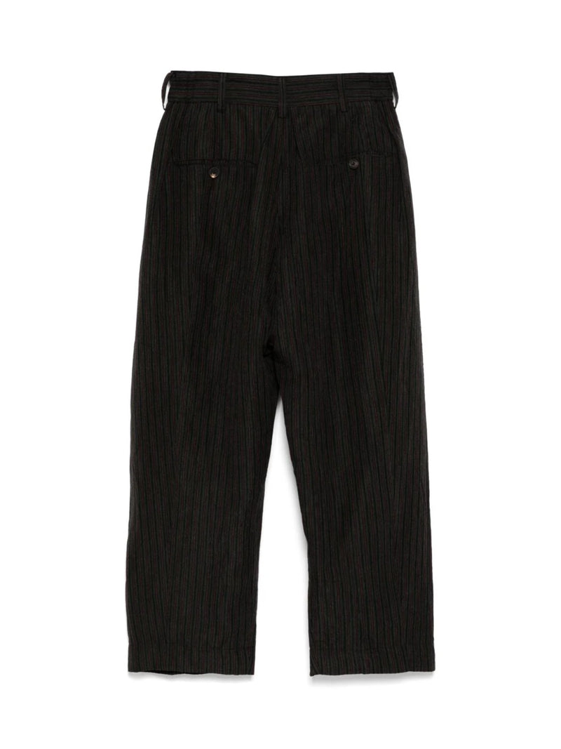 ZIGGY CHEN - Men Drop Crotch Wide Leg Trousers