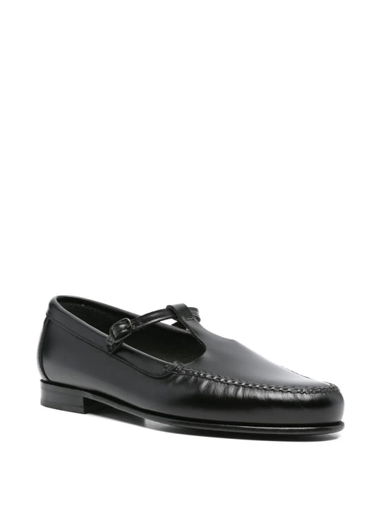 Black loafer, side view