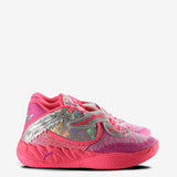 Pink sneakers, front view