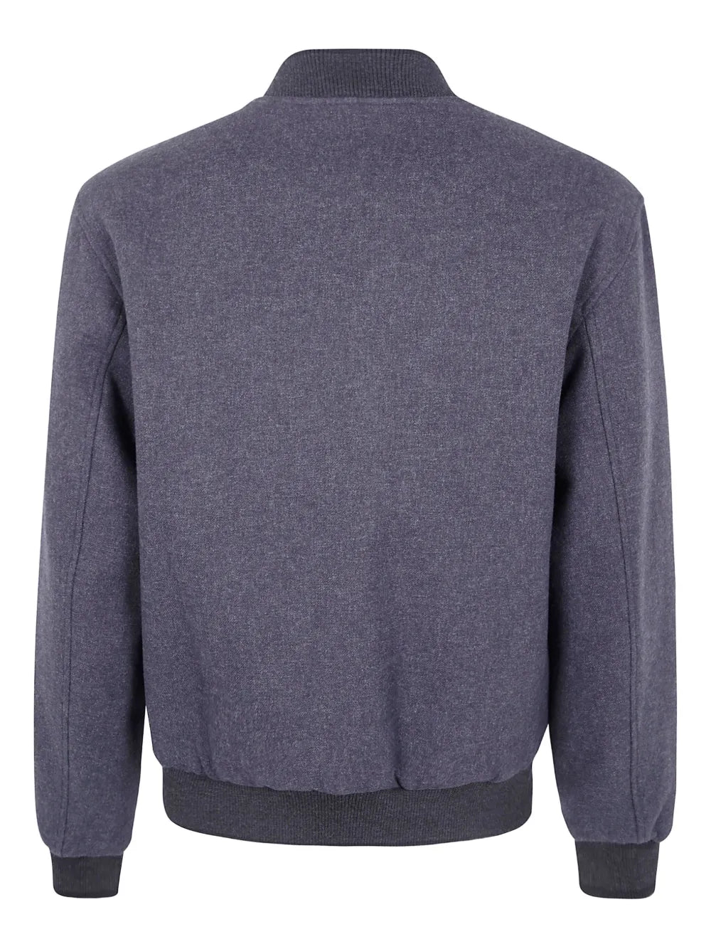 Gray jacket, back view