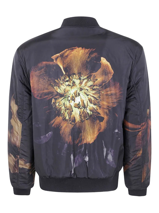 Gray jacket, back view