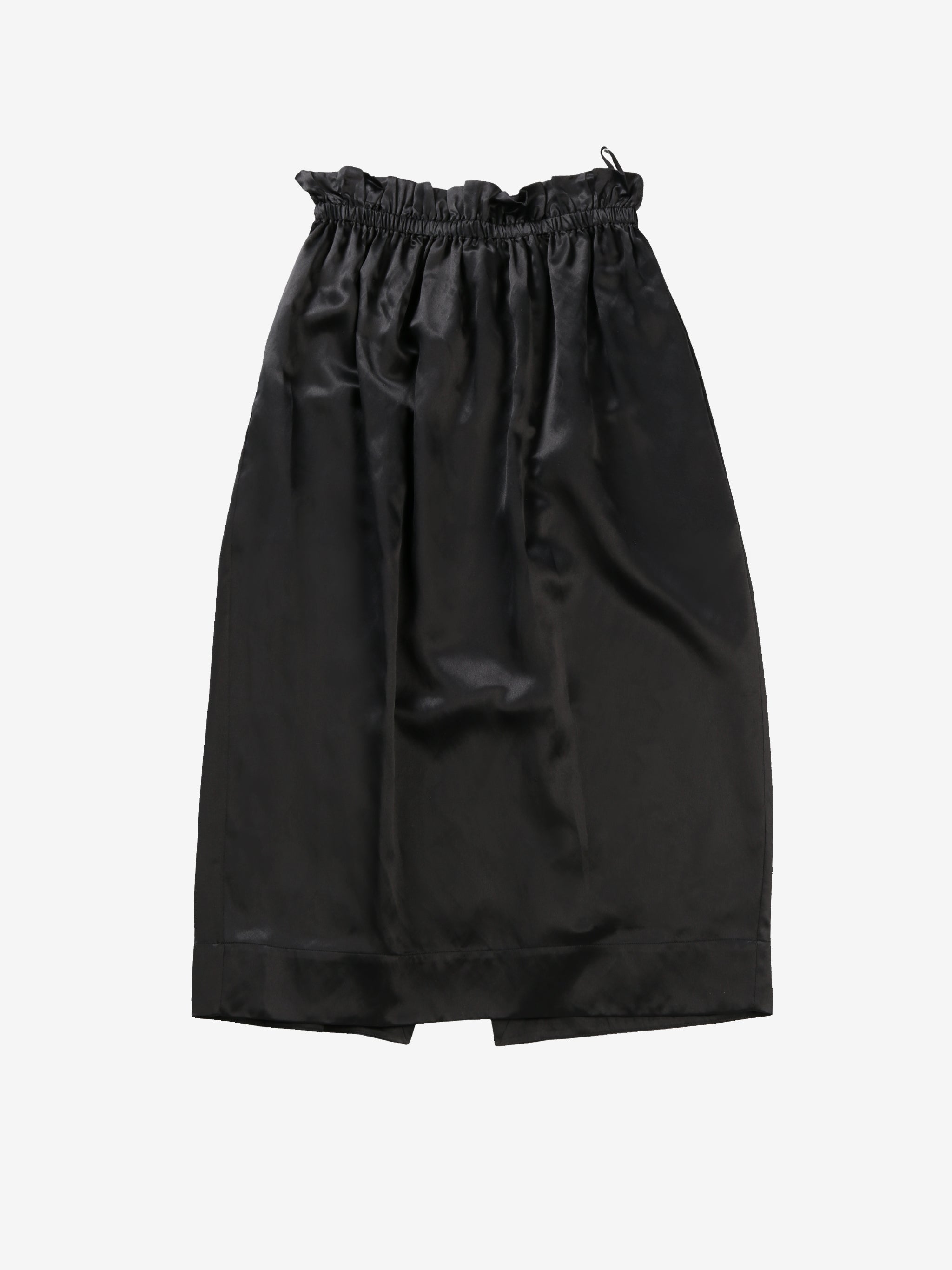 black skirt , front view