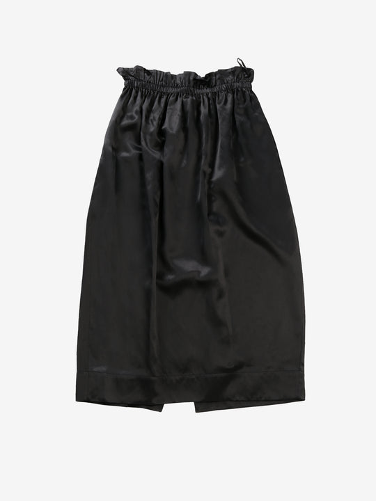 black skirt , front view