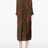 Brown dress, full body view