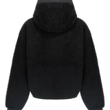 Black jackets, back view