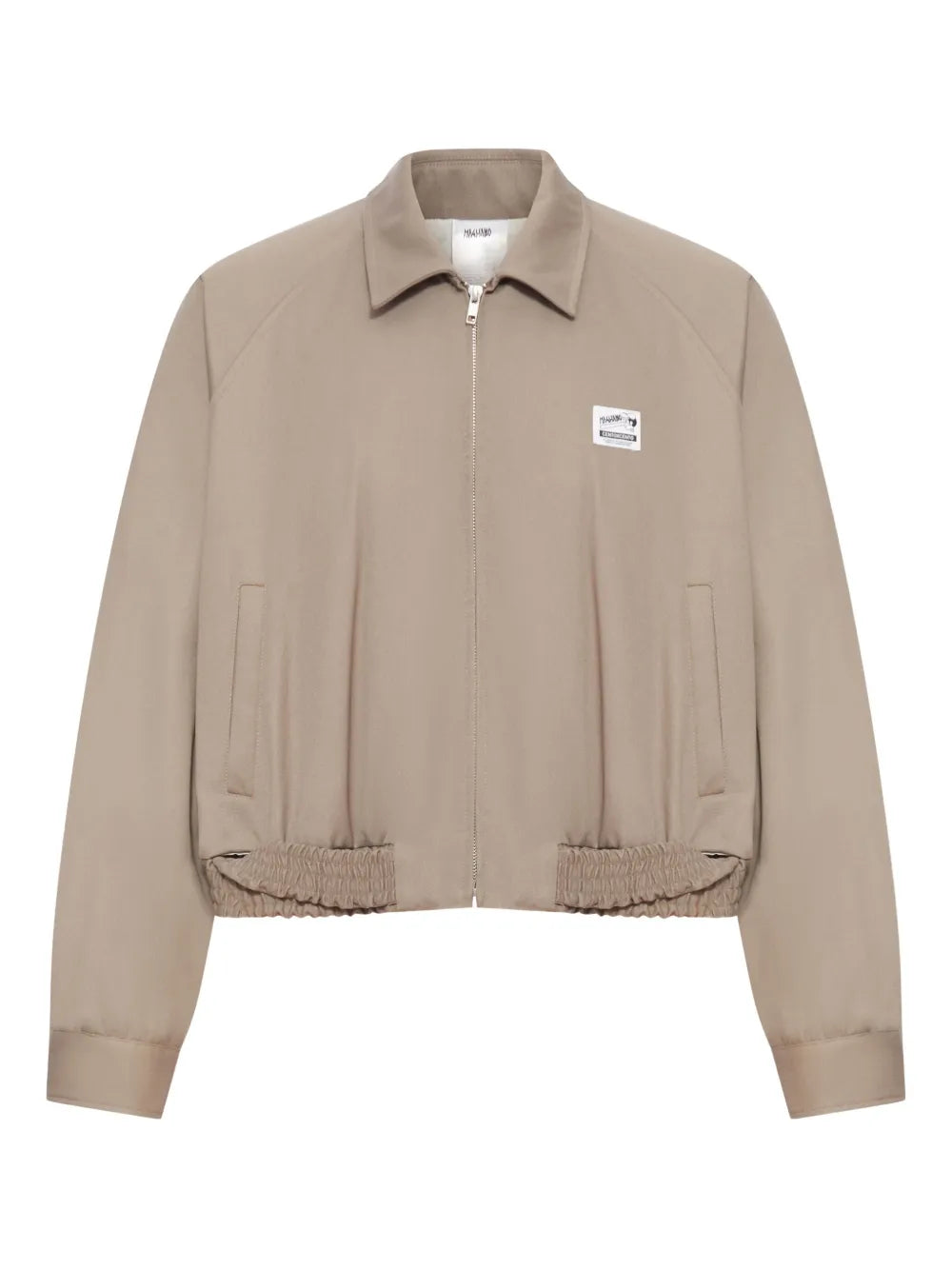 Tan jacket, front view