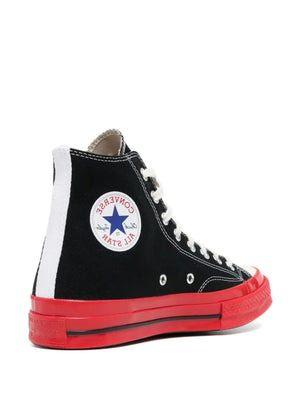 COMME DES GARCONS PLAY X CONVERSE - Red Sole High Top Sneakers