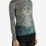 Blue top worn by a person, showing the top's fit