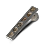 PARTS OF FOUR - Plate Earring (0.6 CT, 6 Diamond Slabs, 34mm, MA+DIA)