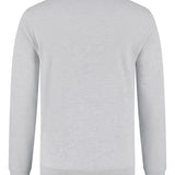 Grey knitwear, back view