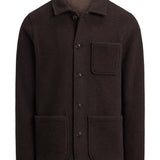 brown coat,front view