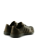 brown sneakers, side view