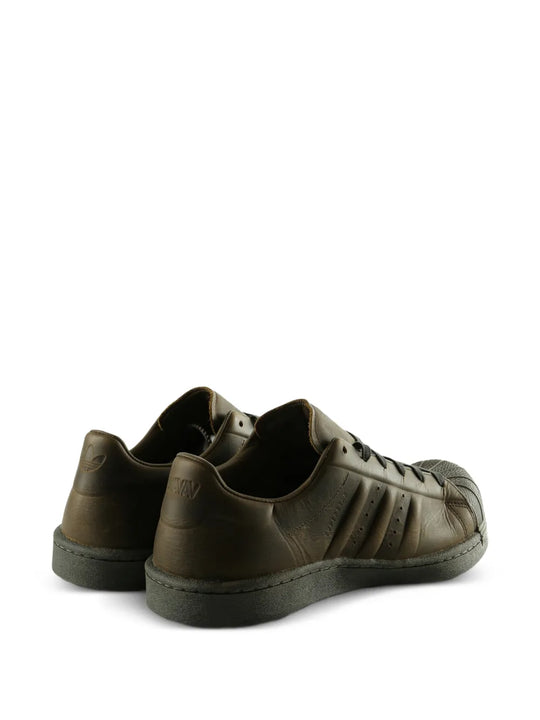 brown sneakers, side view